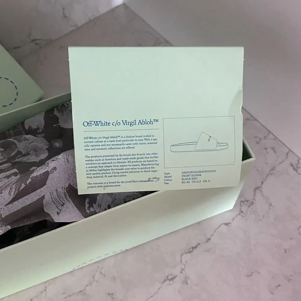 Off-White Slider‎ Cardboard Empty Storage Shoes Box